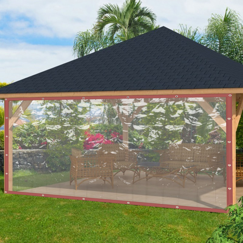 YYBUSHER Outdoor Durable Clear Awning Canopy Patio Enclosure PVC